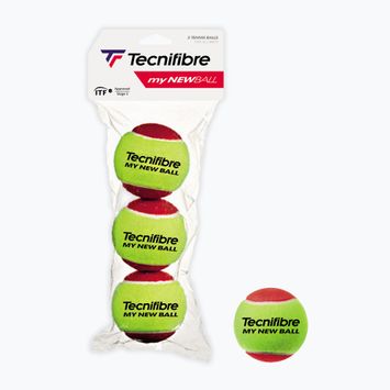 Tecnifibre My New Ball Kinder-Tennisbälle 3 Stück rot.