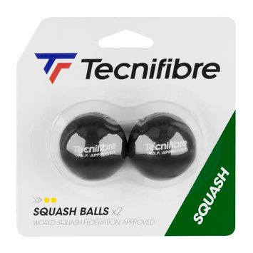 Tecnifibre Squashbälle sq Balls Double Yellow 2 Stück schwarz 54BASQDOUB