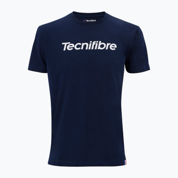 Kinder-Tennisshirt Tecnifibre Team Cotton Tee marine