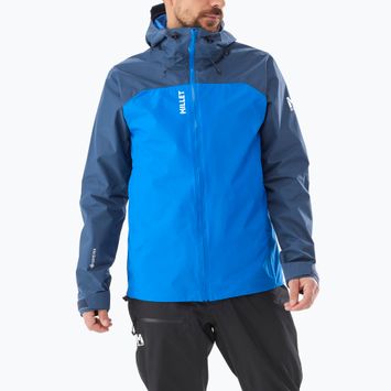 Herren Regenjacke Millet Seneca GTX 2L icon blue/dark denim