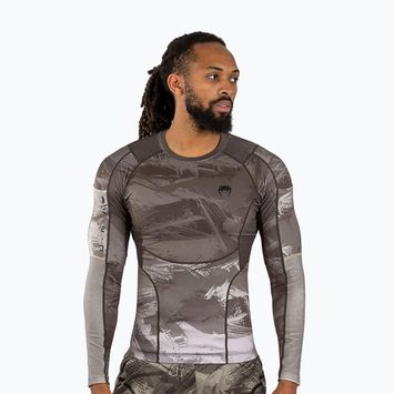 Herren Venum Electron 3.0 Rashguard sand Longsleeve