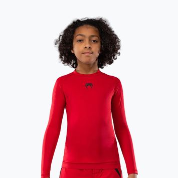 Venum Contender Rashguards Jr kirschrot Kinder Training Longsleeve