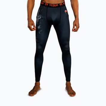 Herren-Trainingsleggings Venum Thunder Dragon Spats Black/Grey/Copper