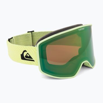 Snowboardbrille Quiksilver Storm black celery/ green ml