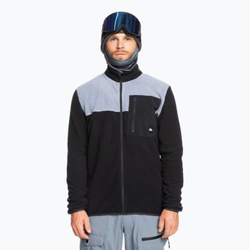 Snowboard Sweatshirt Hoodie  Herren Quiksilver Aker Full Zip Fleece  true black