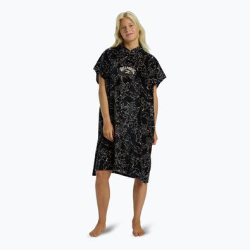 Damenschwimmponcho Billabong Kapuzenhandtuch schwarz kiesel