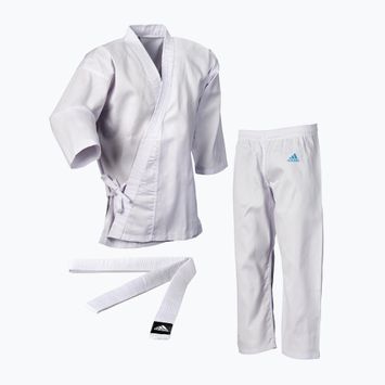 Karategi mit Gürtel für Kinder adidas Basic weiß K2