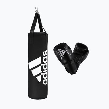 adidas Kinder Jugend Boxset Tasche + Handschuhe schwarz-weiß ADIBPKIT1-91