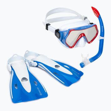 Aqualung Kinder Schnorchel Hero Set weiß und blau SV1160940