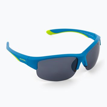 Kindersonnenbrille Alpina Junior Flexxy Youth HR blau lime matt/schwarz