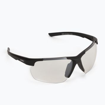 Fahrradbrille Alpina Defey HR black matt/clear mirror