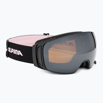 Skibrille Alpina Double Jack Mag Q-Lite black/rose matt/mirror black