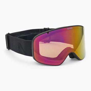 Skibrille Kinder Alpina Fernie Q-Lite black matt/ red