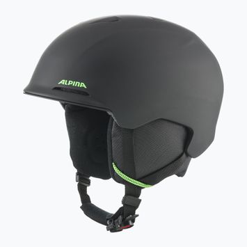 Skihelm Kinder Alpina Brix black/ neon matt