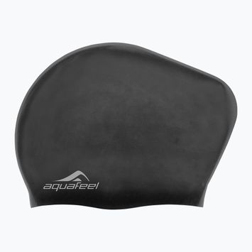 AquaFeel Long Hair Badekappe schwarz