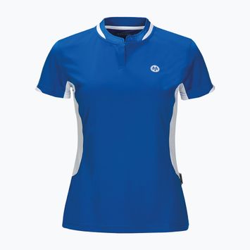 Damen-Tennisshirt Oliver Palma Polo blau/weiß