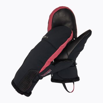 Skihandschuhe Damen LEKI Vallarta 3D Mitt black/ rose