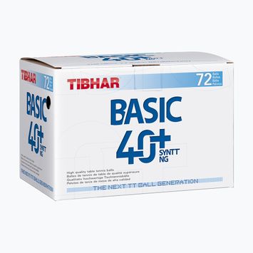 Tibhar Basic 40+ SYNTT NG Tischtennisbälle 72 Stück weiß