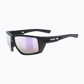 UVEX Mtn Venture CV schwarz matt/verspiegelt rosa Sonnenbrille
