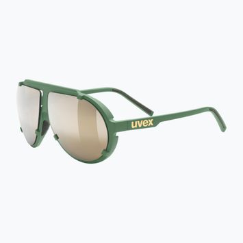 UVEX Sonnenbrille Esntl Pina moosgrün matt/verspiegelt gold