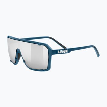 Sonnenbrille UVEX Esntl Epic blue matt/mirror silver