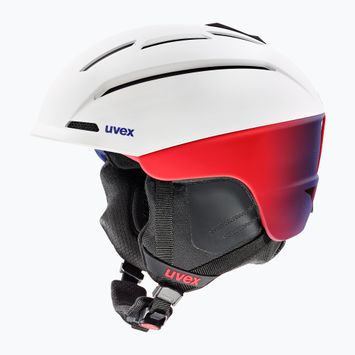 Skihelm UVEX Gravitate white/grad magma matt