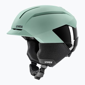 Skihelm UVEX Levitate MIPS oxid green/black matt
