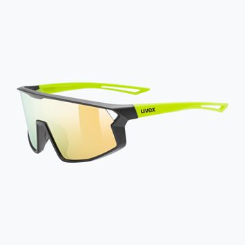 UVEX Kindersonnenbrille Skyryse Jr schwarz/gelb matt/gelb verspiegelt