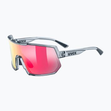 UVEX Sonnenbrille Sportstyle 235 Rauch transparent/Spiegel rot