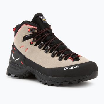 Trekking Wander Schuhe Damen Salewa Alp Mate Winter Mid PTX oatmeal/ black