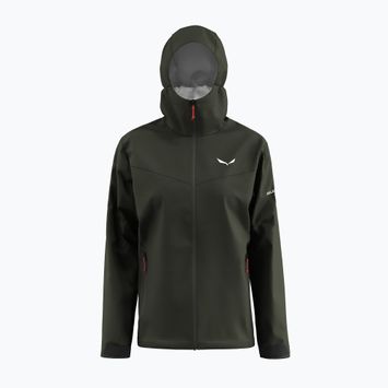 Salewa Damen Regenjacke Puez Aqua 4 PTX 2.5L dunkel oliv