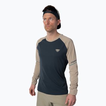 Herren DYNAFIT Alpine Pro Heidelbeerfelsen khaki Lauf-Longsleeve