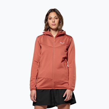 Damen-Trekking-Sweatshirt Salewa Puez Altavia PL HD etruskisch rot