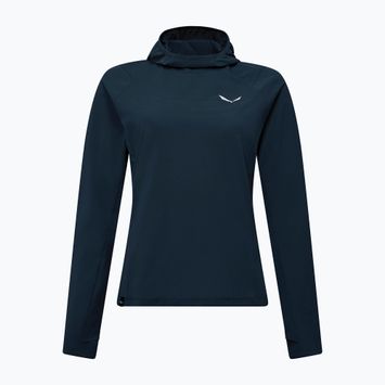 Damen-Trekking-Sweatshirt Salewa Puez Sun Hoodie navy Blazer