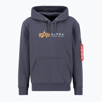 Herren Alpha Industries Alpha Label grau/schwarzes Sweatshirt