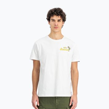 Alpha Industries Herren Pearl Harbor Back Print T-Shirt weiß