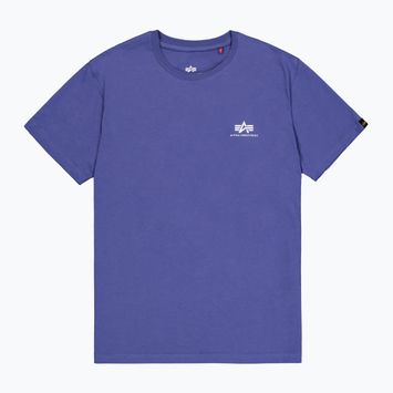 Herren Alpha Industries Basic Small Logo Nacht lila T-shirt