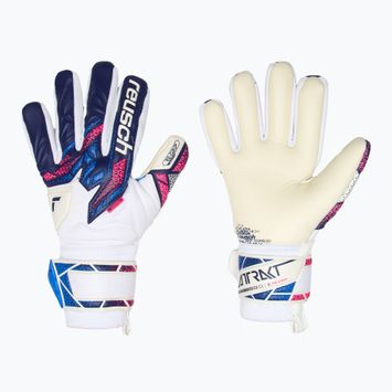 Torwarthandschuhe Kinder Reusch Attrakt RE:GRIP NC Junior blue/pink/white