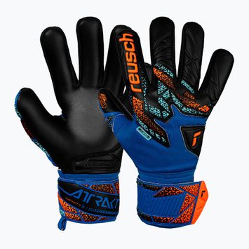 Torwarthandschuhe Reusch Attrakt Infinity NC Junior electric blue/shocking orange/black