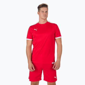 Herren teamLIGA Jersey Fußballtrikot rot 704917_01