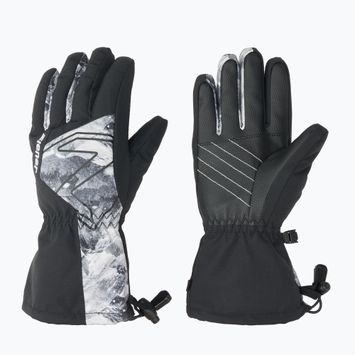 Skihandschuhe Kinder ZIENER Laval Aquashield AW black/grey mountain