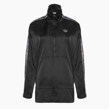 adidas Damen Half-Zip Windbreaker Jacke schwarz