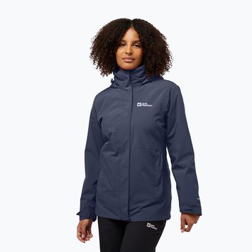 Jack Wolfskin Damen Rotwand 3In1 Fleece-Sweatshirt graphit