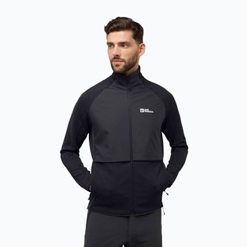 Jack Wolfskin Herren Fleece-Sweatshirt Dormer schwarz