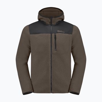 Jack Wolfskin Herren Fleecejacke Kammweg Pile Fz kalter Kaffee