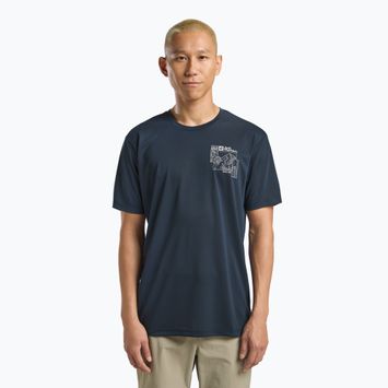 Trekking-Shirt Herren Jack Wolfskin Vonnan Graphic explore midnight sky