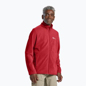 Fleece Sweatshirt Herren Jack Wolfskin Taunus Fz adrenaline red