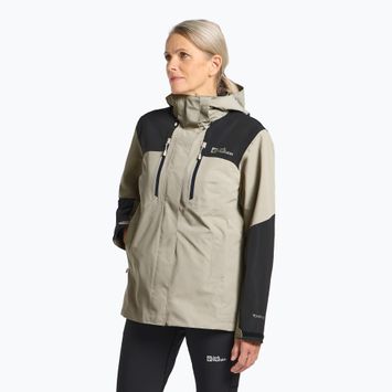 Jack Wolfskin Jasper 2L Stein Damen Regenjacke