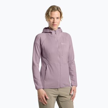 Fleece Sweatshirt Damen Jack Wolfskin Kolbenberg Hooded Full Zip wild blossom