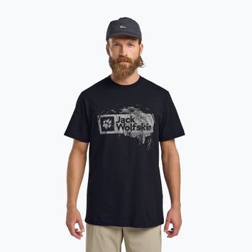 Shirt Herren Jack Wolfskin Jack Wolfskin Brand T wood dark navy